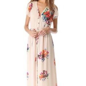 Joie Silk Floral Maxi Dress